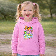 Dětská růžová mikina Rákosníček spí