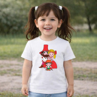 Dětské tričko bílé Rumcajs Manka Cipísek