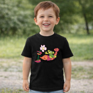 Dětské tričko černé Rákosníček rak