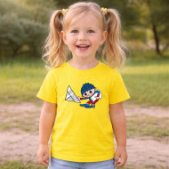 Dětské tričko žluté Večerníček se klaní