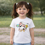 Dětské tričko bílé Křemílek a Vochomůrka hrníčky