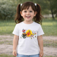 Dětské tričko bílé Ferda a šnek