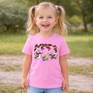 Dětské tričko růžové Křemílek a Vochomůrka dárečky