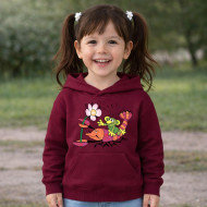 Dětská bordó mikina Rákosníček rak