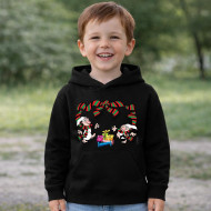 Dětská černá mikina Křemílek a Vochomůrka dárečky