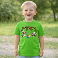 Dětské tričko zelené Křemílek a Vochomůrka dárečky