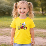 Dětské tričko žluté Večerníček Auto