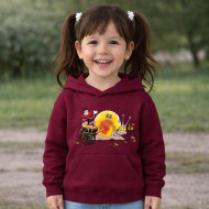 Dětská bordó mikina Ferda a šnek