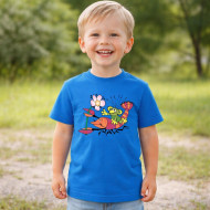 Dětské tričko modré Rákosníček rak