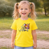 Dětské tričko žluté Ferda Mravenec a Brouk Pytlík