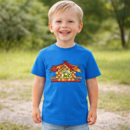 Dětské tričko modré Rákosníček v chaloupce