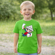 Dětské tričko zelené Večerníček dobrou noc