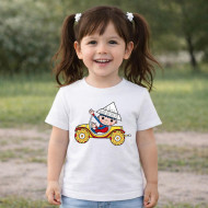 Dětské tričko bílé Večerníček Auto