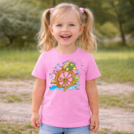 Dětské tričko růžové Rákosníček vodní kolo