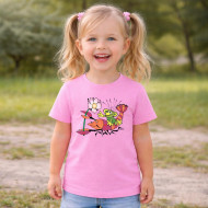 Dětské tričko růžové Rákosníček rak