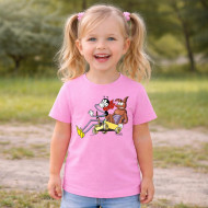 Dětské tričko růžové Ferda Mravenec a Brouk Pytlík