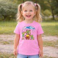 Dětské tričko růžové Rákosníček hasič