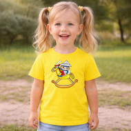 Dětské tričko žluté Večerníček koník