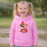 Dětská růžová mikina Rumcajs Manka Cipísek