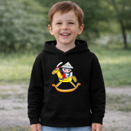 Dětská černá mikina Večerníček koník