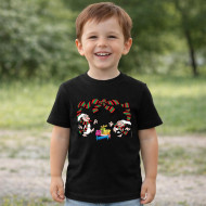 Dětské tričko černé Křemílek a Vochomůrka dárečky