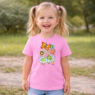 Dětské tričko růžové Rákosníček spí