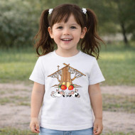 Dětské tričko bílé Křemílek a Vochomůrka chaloupka