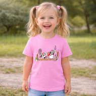 Dětské tričko růžové Křemílek a Vochomůrka rybáři