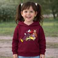 Dětská bordó mikina Ferda Mravenec a Brouk Pytlík