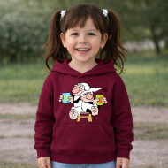 Dětská bordó mikina Křemílek a Vochomůrka hrníčky