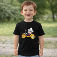 Dětské tričko černé Večerníček Auto
