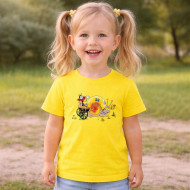 Dětské tričko žluté Ferda a šnek