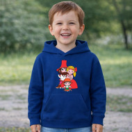 Dětská modrá mikina Rumcajs Manka Cipísek