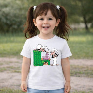 Dětské tričko bílé Křemílek a Vochomůrka vaří