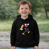 Dětská černá mikina Ferda Mravenec a výlet