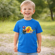 Dětské tričko modré Ferda a šnek