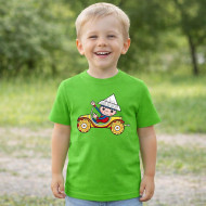 Dětské tričko zelené Večerníček Auto