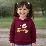 Dětská bordó mikina Večerníček Auto