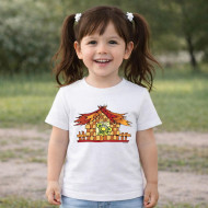 Dětské tričko bílé Rákosníček v chaloupce