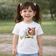 Dětské tričko bílé Ferda Mravenec a Brouk Pytlík