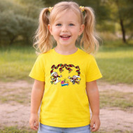Dětské tričko žluté Křemílek a Vochomůrka dárečky
