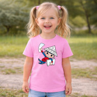 Dětské tričko růžové Večerníček dobrou noc