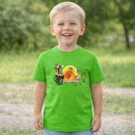 Dětské tričko zelené Ferda a šnek