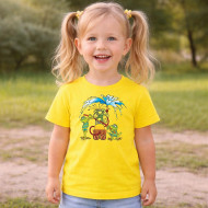 Dětské tričko žluté Rákosníček hasič