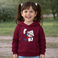 Dětská bordó mikina Večerníček dobrou noc