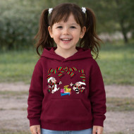 Dětská bordó mikina Křemílek a Vochomůrka dárečky