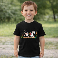 Dětské tričko černé Křemílek a Vochomůrka rybáři