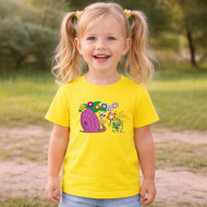 Dětské tričko žluté Rákosníček a hlemýžď