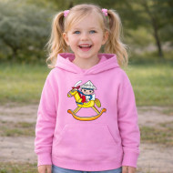 Dětská růžová mikina Večerníček koník