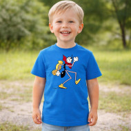 Dětské tričko modré Ferda Mravenec a výlet